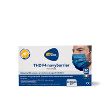 Carica l'immagine nel visualizzatore di Gallery, THD Face Mask F4 navybarrier IIR – Regular – 20 pezzi