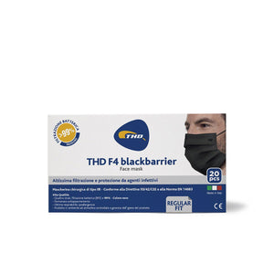 THD Face Mask F4 blackbarrier IIR - Regular 20 pezzi